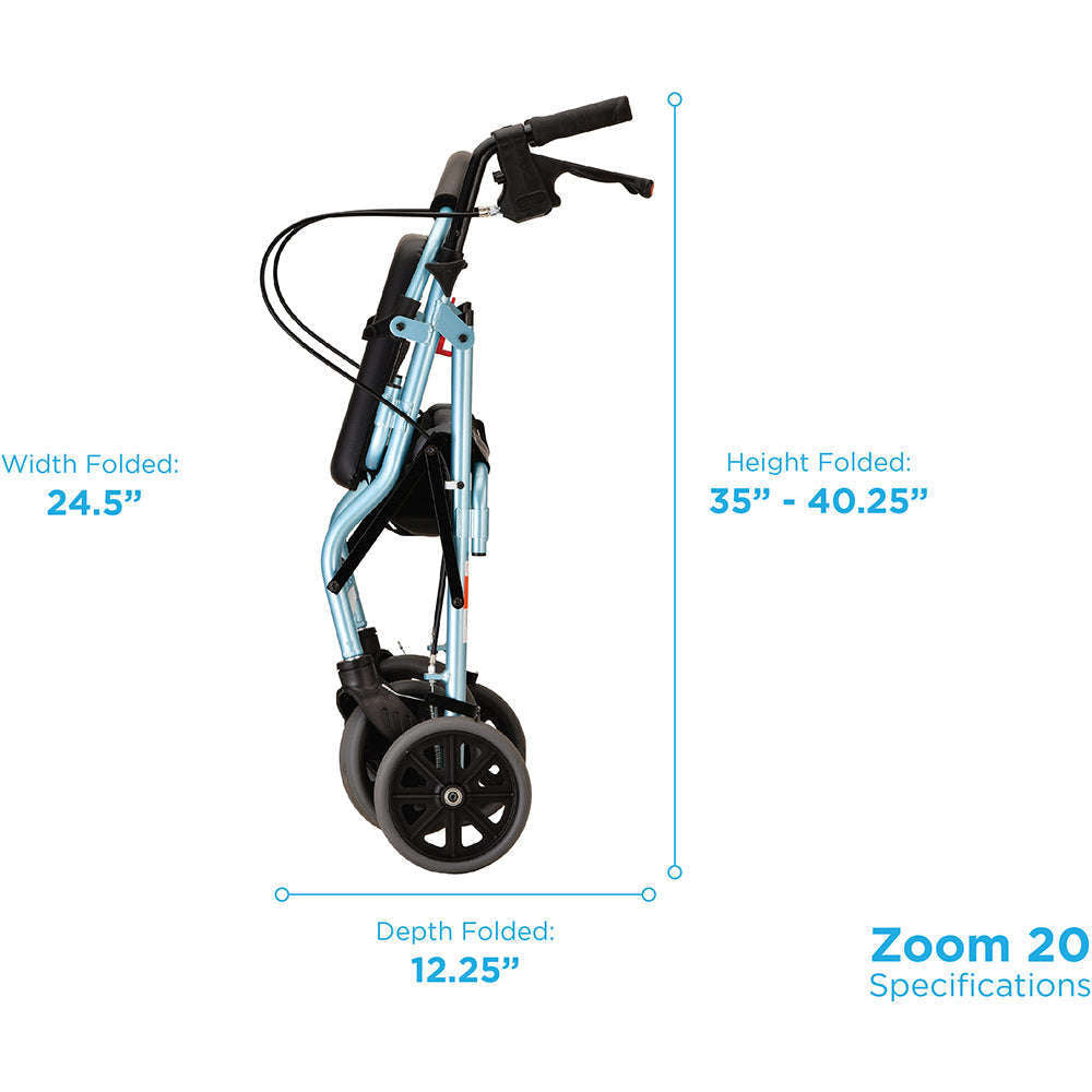 Nova Zoom 20 Rollator, 4220DB Skyblue