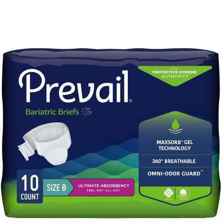 Prevail Bariatric Brief Size B, PV-094 10/bg