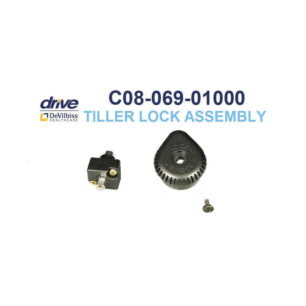 Replacement Tiller Lock for Drive BobcatX, Scout, and Spitfire Scout, C08-069-01000