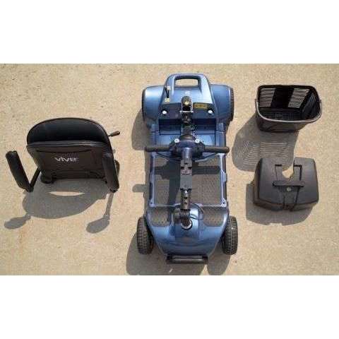 Vive Health 4 Wheel Mobility Scooter, Blue MOB1027BLU