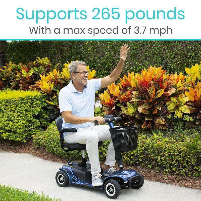 Vive Health 4 Wheel Mobility Scooter, Red MOB1027RED