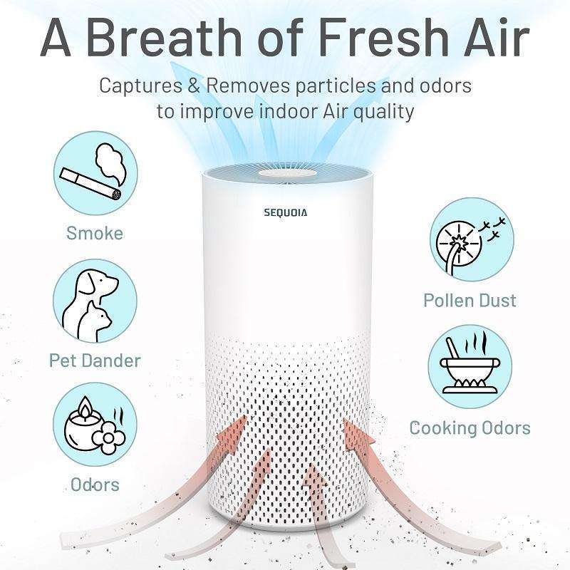 Vive Health HEPA Air Purifier, LVA2027WHT