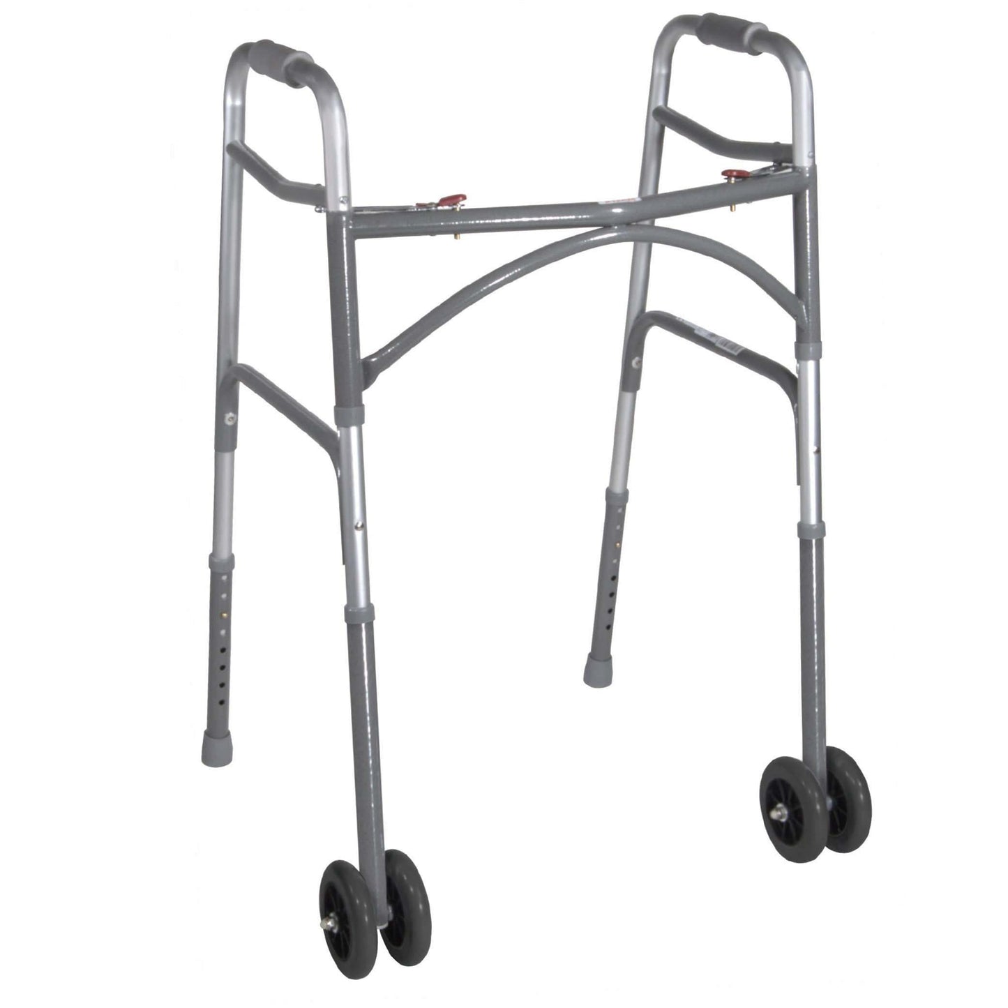 Drive 10220-1ww Heavy Duty Bariatric Two Button Walker with Wheels