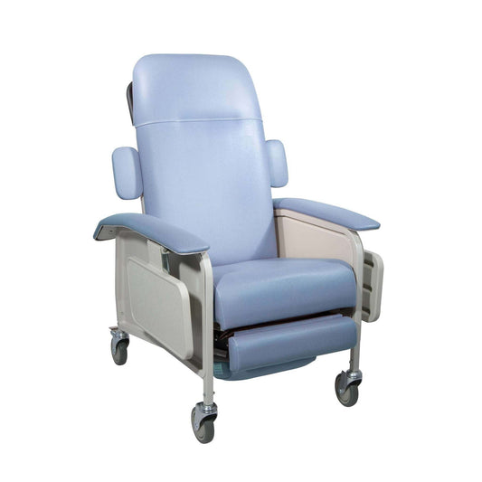 Drive Medical d577-br Clinical Care Geri Chair Recliner, Blue Ridge