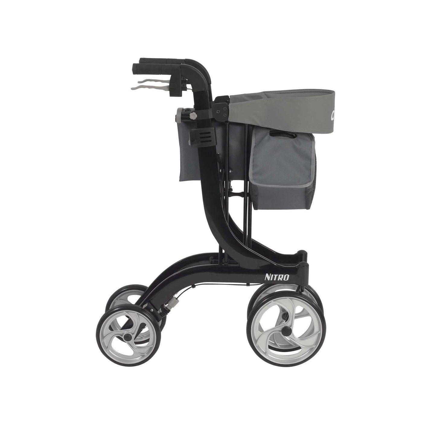 Drive RTL10266BK Nitro Euro Style Walker Rollator, Black