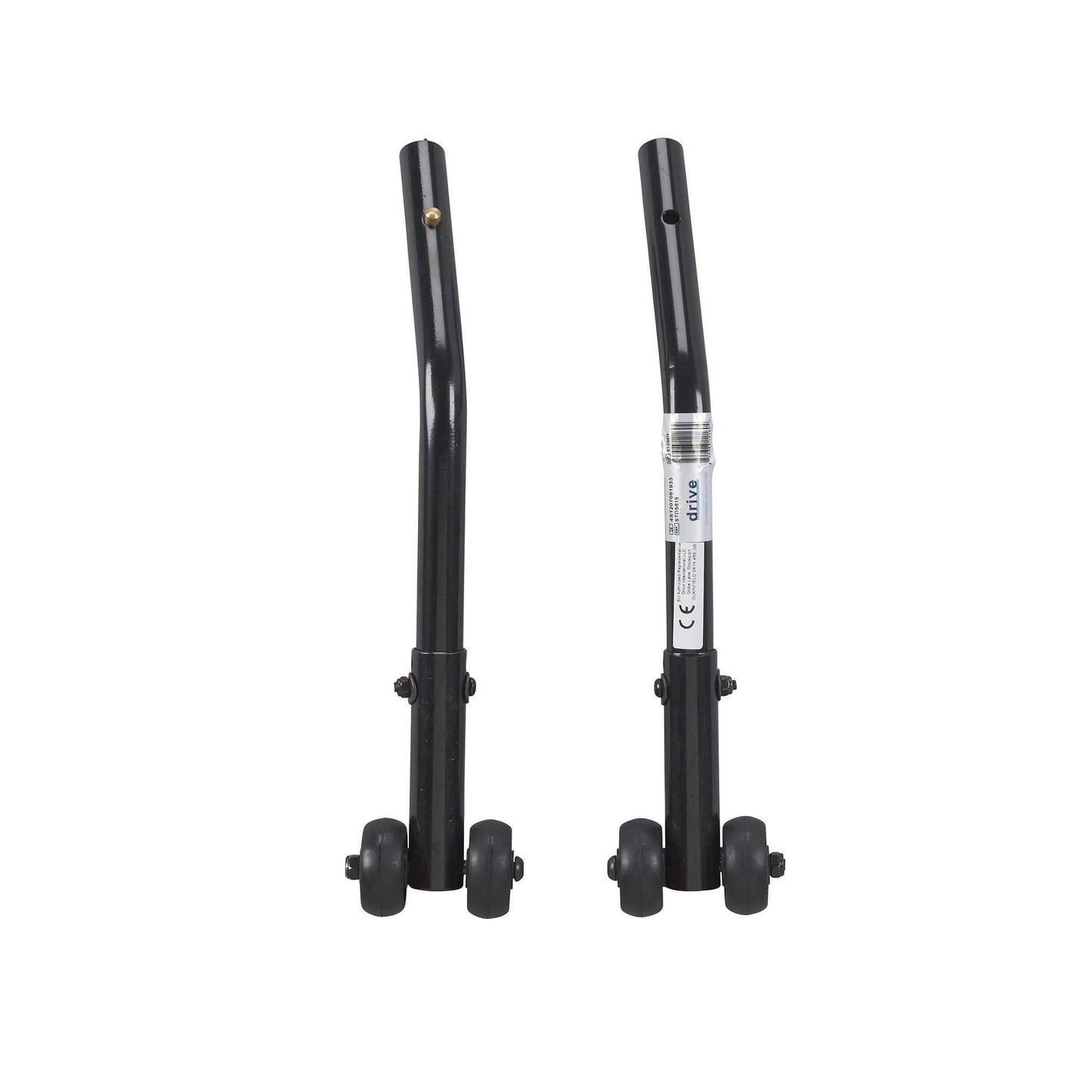 Drive stds819 Cruiser III Anti Tippers with Wheels, 1 Pair