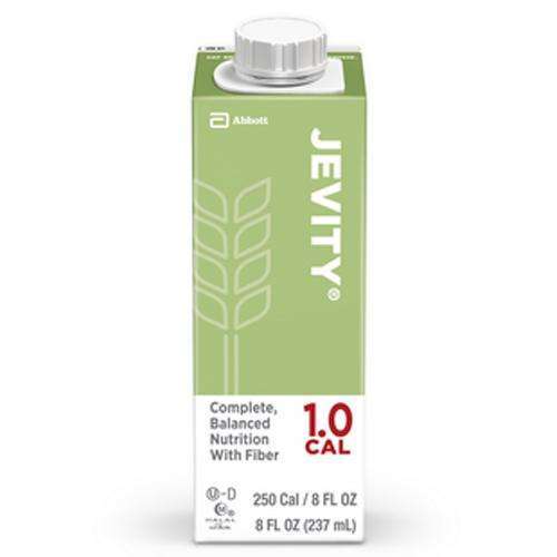 Jevity 1 Cal 64759 screw top 8 oz. Unflavored High Protein Isotonic nutrition with fiber 24/cs
