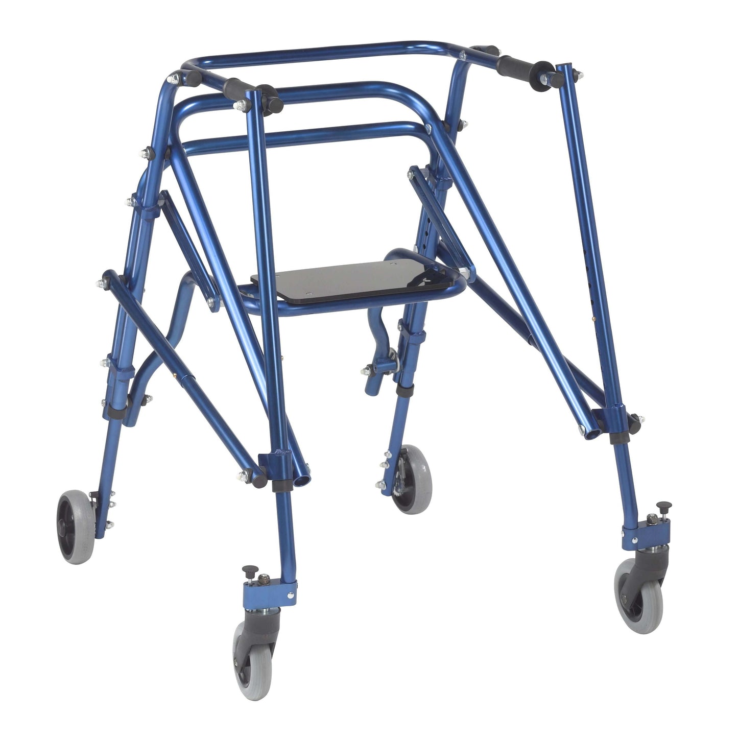 Nimbo 2G Lightweight Posterior Walker with Seat, Large, Knight Blue