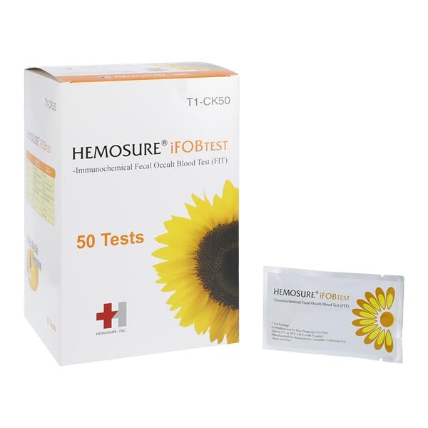 Hemosure iFOBT Colorectal Cancer Screening 50 Test Kit, T1-CK50