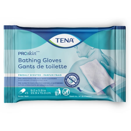 TENA ProSkin Rinse-Free Scented Bathing Glove, 54366 5/pk