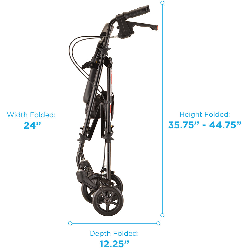 Nova Journey Steel Rollator, 4205BK Black