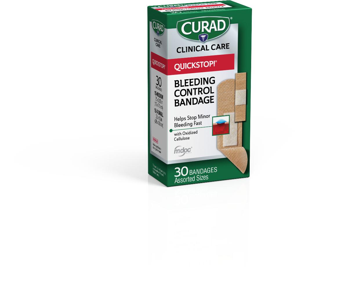 CURAD QuickStop Bandages Assorted Sizes, 30/bx CUR5245V1H