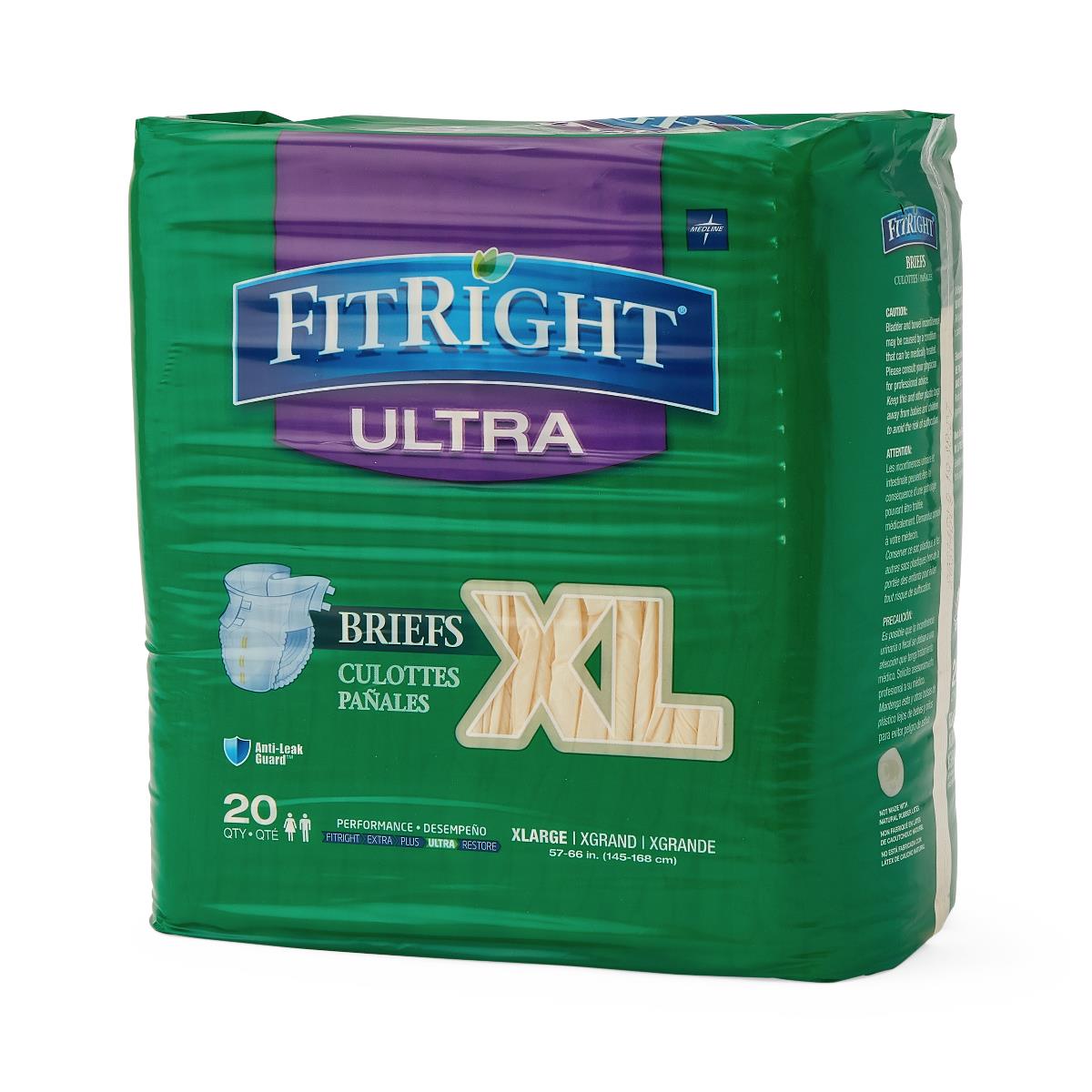 Medline FitRight Ultra Brief Size XL FITULTRAXLG