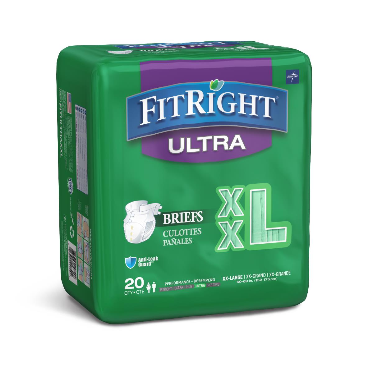 Medline FitRight Ultra Brief Size XXL FITULTRAXXL