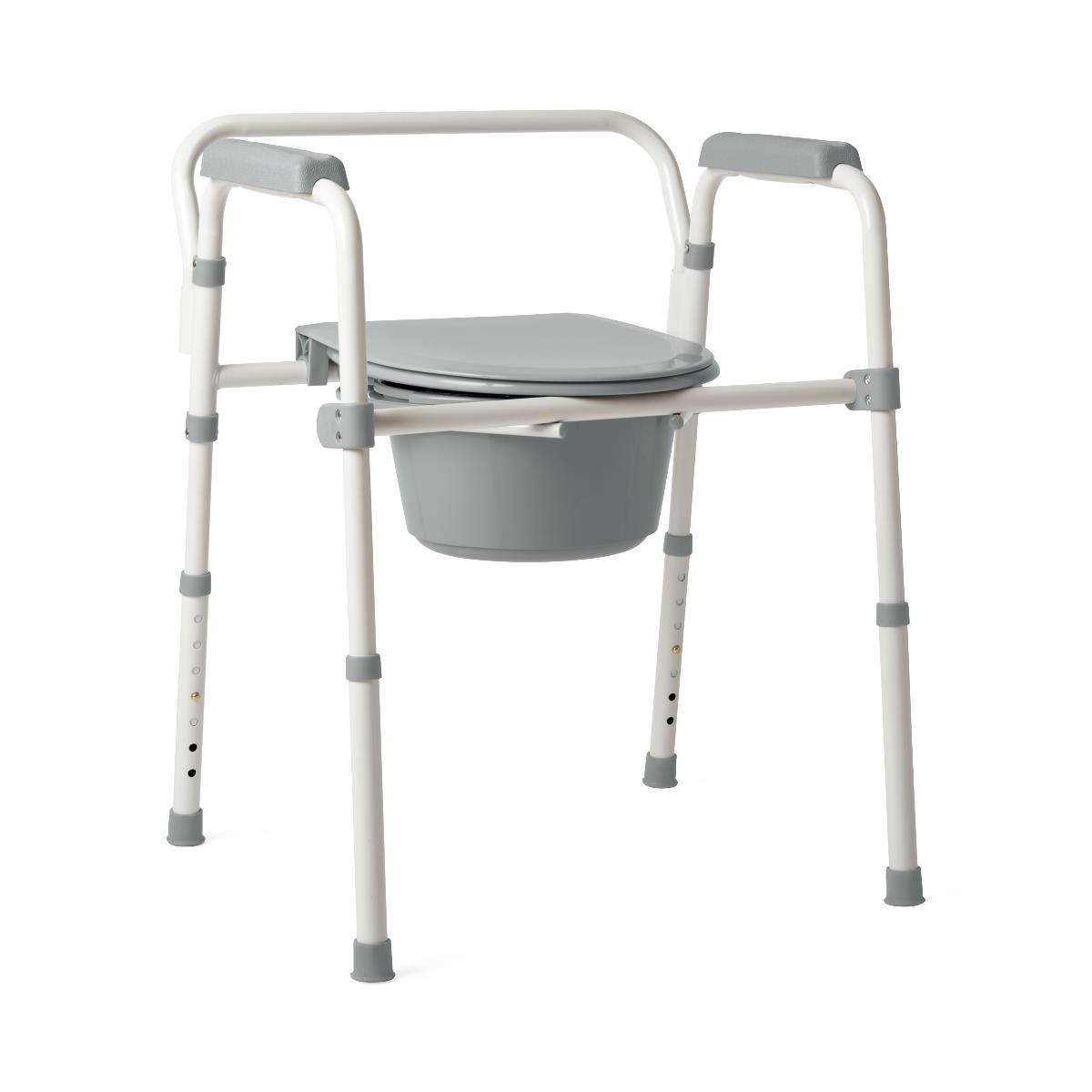 Medline 3-in-1 Folding Steel Commode  G1-200X1