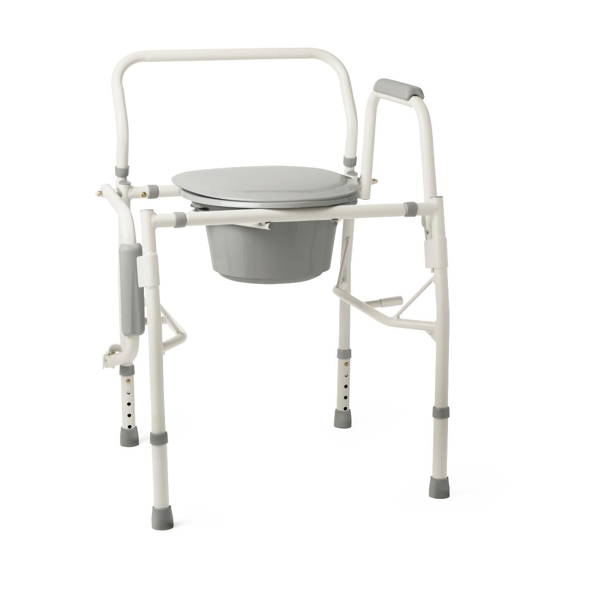 Medline Steel 350 lb Capacity Drop Arm Commode G1-301DX1