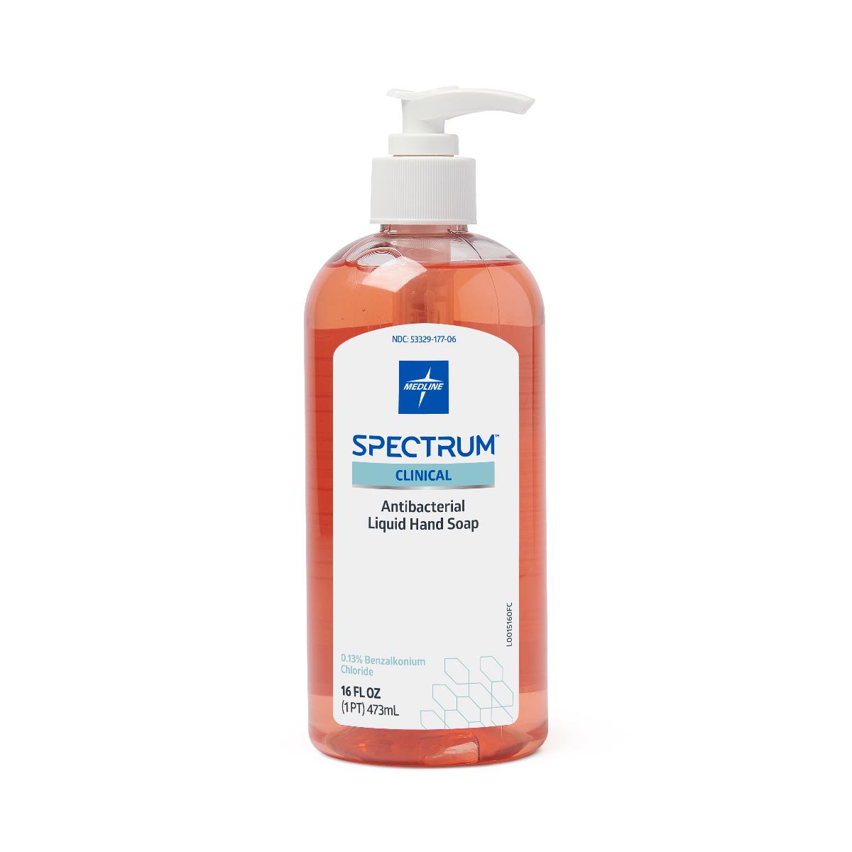 Spectrum Clinical Antibacterial Hand Soap, 16 oz. Bottle HHABSP16H