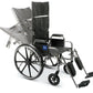 Medline Excel 16" Reclining Wheelchair w/Desk Length Arms MDS808350