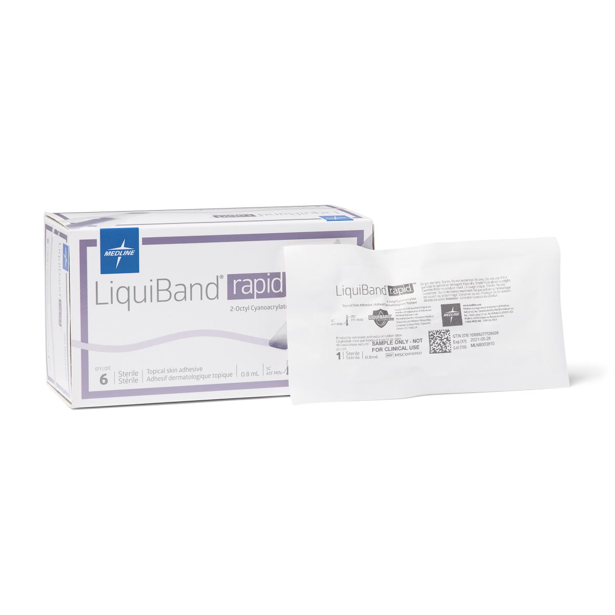 LiquiBand Rapid Topical Skin Adhesive 0.8 mL, 6/box MSC091050Z