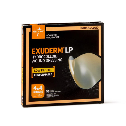 Exuderm LP 4x4 Low-Profile Hydrocolloid Dressing 10/bx MSC5100