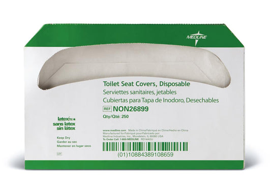 Medline Half-Fold Disposable Toilet Seat Covers NON26899