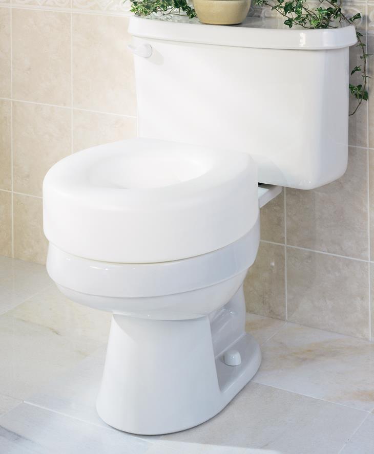 Guardian 5" Toilet Seat Riser, No Lock, No Arms G30250H each