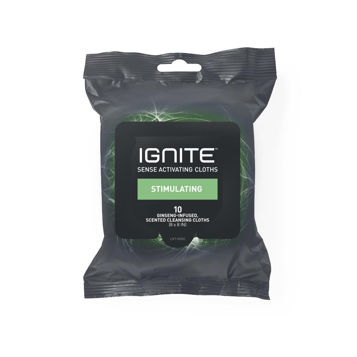 Ignite Stimulating Scent Body Wipes 30pk/cs 10/Pk IGNITE003