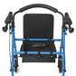 Medline Basic Steel Rollator with 6" Wheels, Light Blue MDS86840EBS