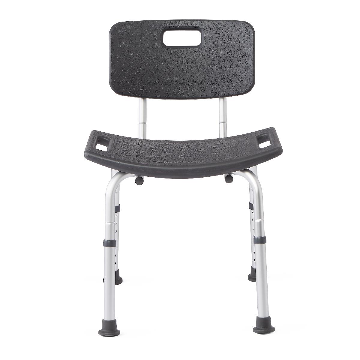 Medline Microban Treated Knockdown Shower Chair w/Back MDS89745KDMGH
