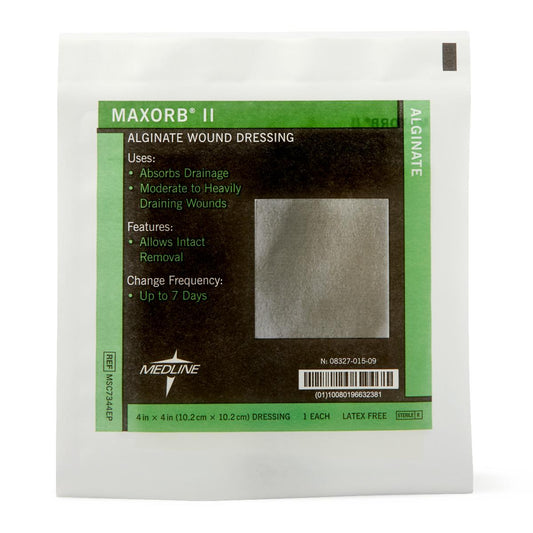 Maxorb II Alginate Dressings 4" x 4" 10/bx MSC7344EPZ