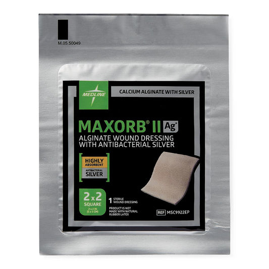Maxorb II Silver Alginate Wound Dressing 2" x 2" 10/bx MSC9922EPZ