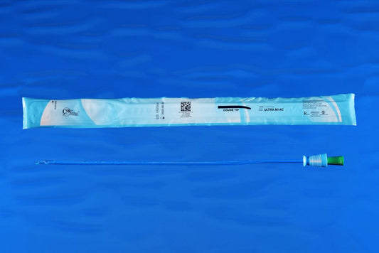 Cure Medical ULTRAM14C PVC Intermittent Catheter, 14fr. 16 inch, 30/bx
