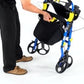 Medline Empower Rollator with Microban, Red MDS86845RD