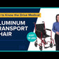 Drive ATC series 17" Aluminum Transport chair