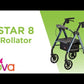 Nova Star 8 Rollator, 4288BK Black