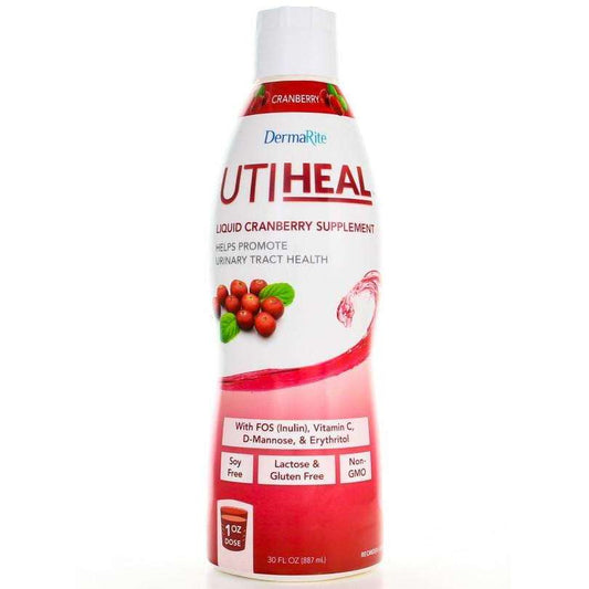 DermaRite UTIHeal Cranberry Liquid Supplement 30 dose Bottle, PRO6000