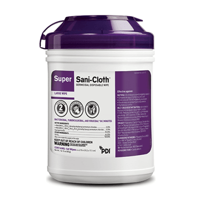 PDI Q55172 Super Sani-Cloth XL Disinfectant Wipe 160/Tub