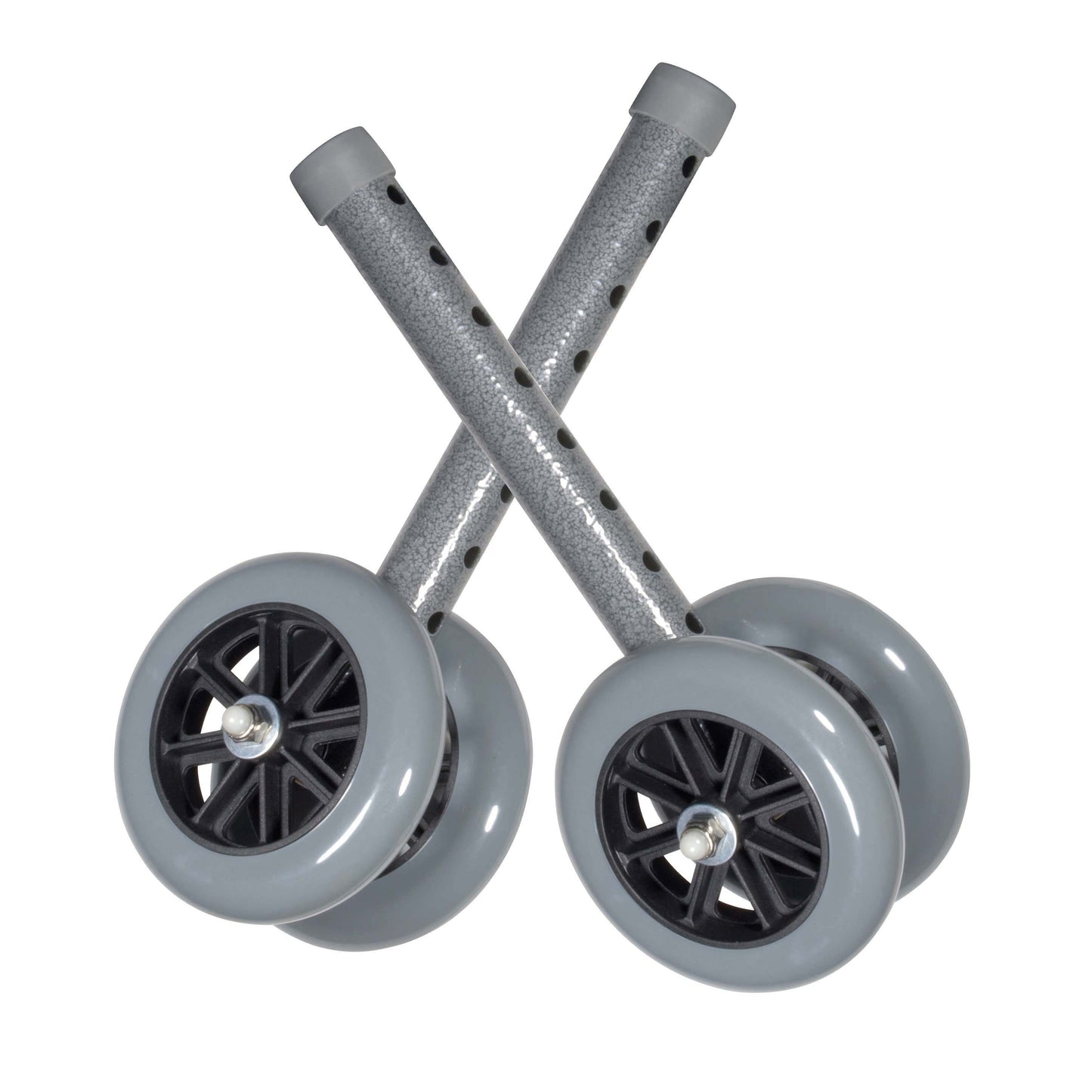 Drive 5" Bariatric Walker Wheels with Two Sets of Rear Glides, 10118SV
