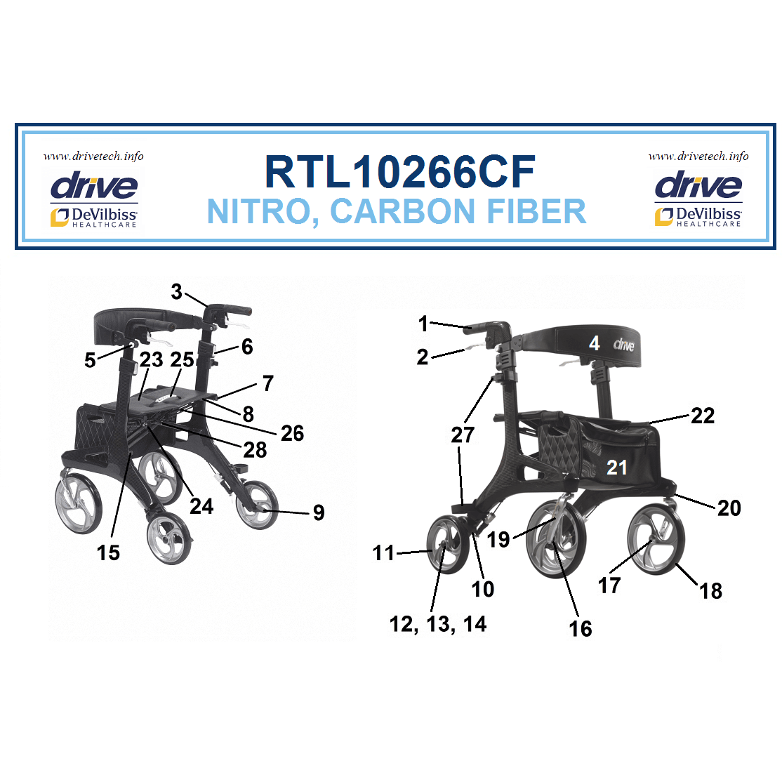 RTL10266CF Left side fork, 10266CF-10