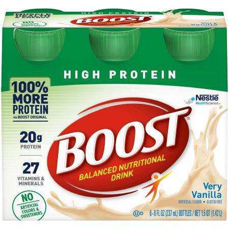 BOOST HIGH PROTEIN Very Vanilla 8OZ bottle 24/cs 12187364