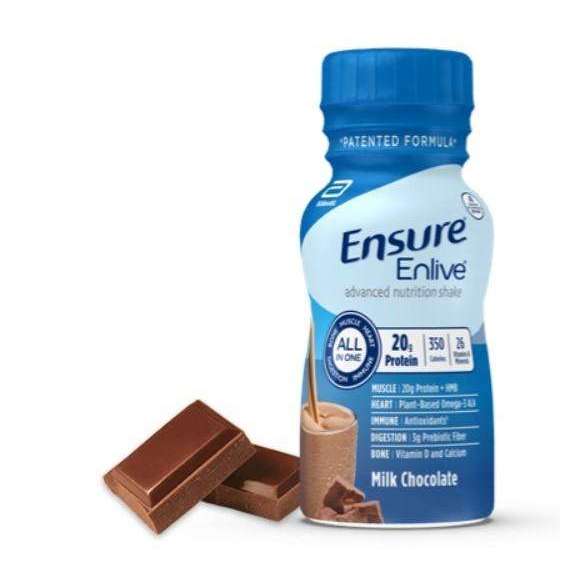 Ensure Enlive 64283, Chocolate 8 oz. bottle cs/24
