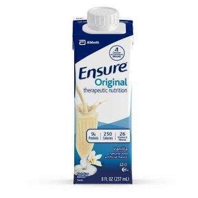 Ensure Original 64931 Vanilla 8oz. screw top carton cs/24