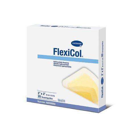 FlexiCol Thin 2x2 Hydrocolloid Dressing 48600000 bx/20