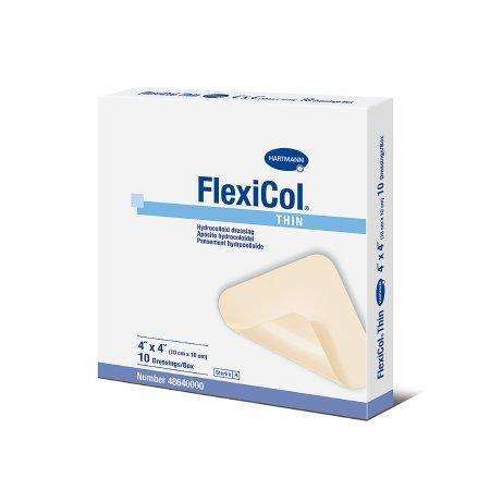FlexiCol Thin 4X4 Hydrocolloid Dressing 48640000 bx/10