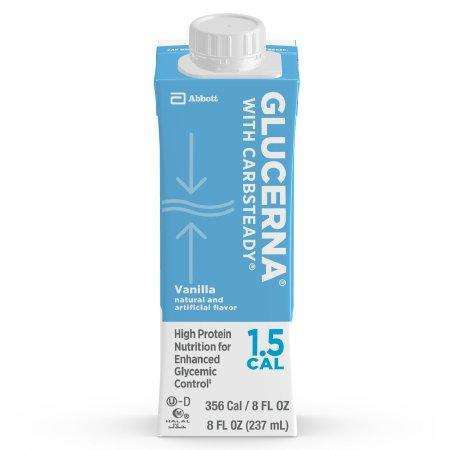 Glucerna 1.5cal High Calorie Nutrition 8oz Carton Vanilla 24/cs