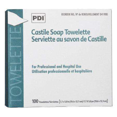 PDI Castile Soap Individually Wrapped Personal Wipe D41900 100/bx