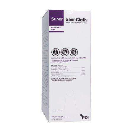 PDI U87295 Super Sani-Cloth XL Individual Packet Disinfectant Wipe 50/bx