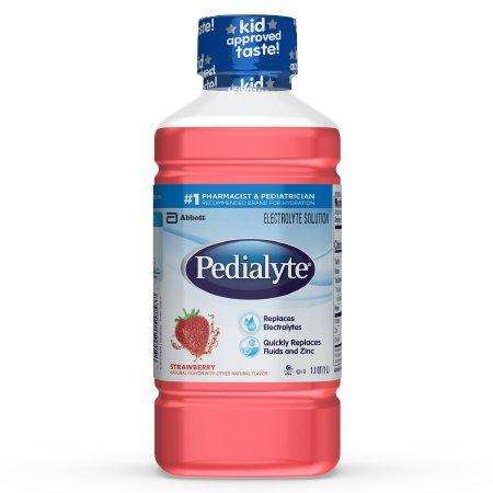 Pedialyte Strawberry Oral Electrolyte Solution, 1 Liter 8/case, 53983