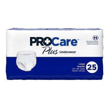 ProCare Plus Absorbent Underwear LG 25/BG
