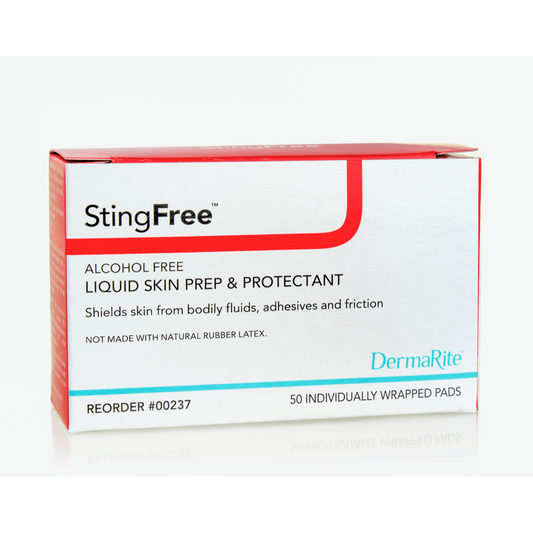 StingFree Alcohol Free Skin Prep Pads 50/bx, 00237